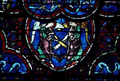 Angels and Trumpets at the Last Judgement by French School